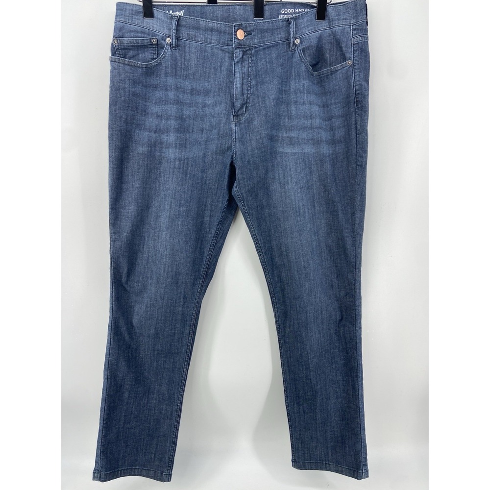 Mugsy Mens Jeans 42x32 Good Hangs Dark Wash Straight Leg Stretch FLX9CSB‎ Denim